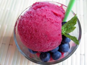 Blueberry Mojito Sorbet