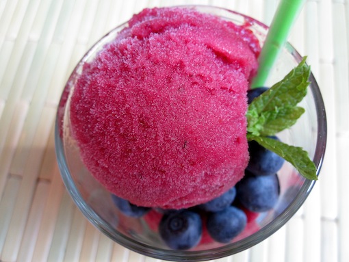Blueberry Mojito Sorbet