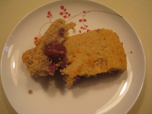 Cherry and amaranth dessert casserole