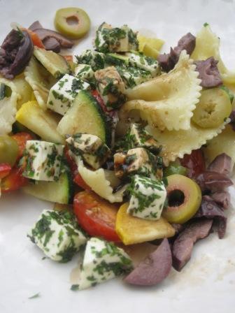 Mediterranean Country Pasta Salad with fresh Herbs