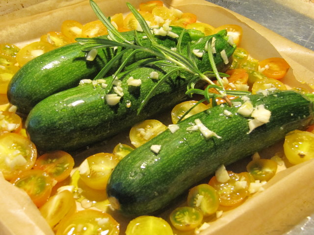 Zucchini and Mixed Cherry Tomato Confit