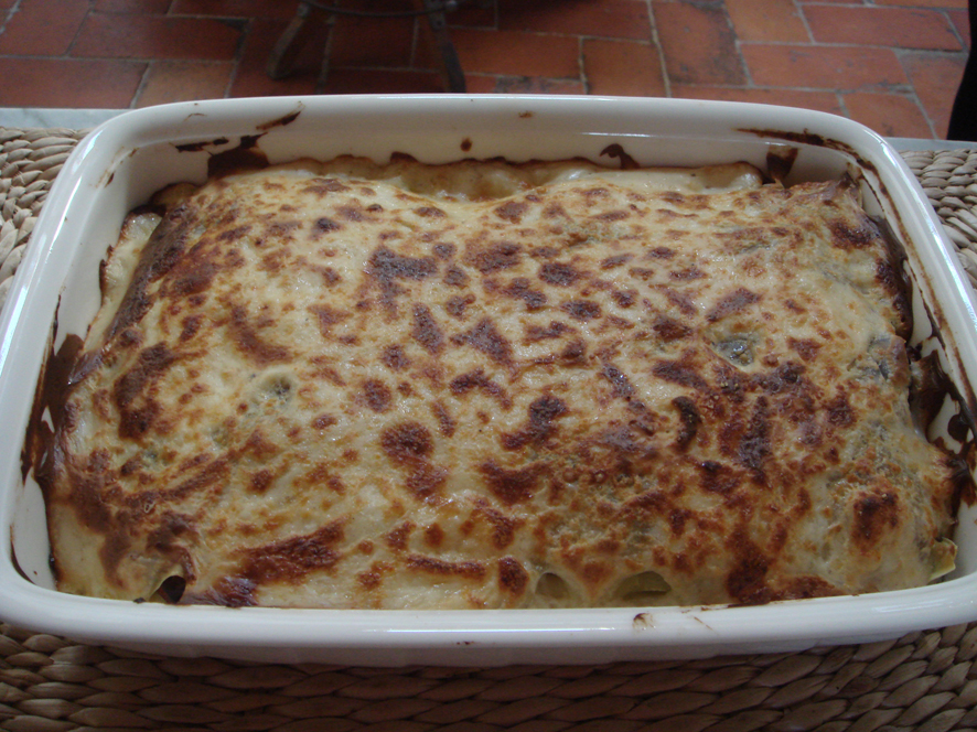 Patate Gratinate al Stracchino e Gorgonzola - Potato Gratin with Stracchino and Gorgonzola cheese