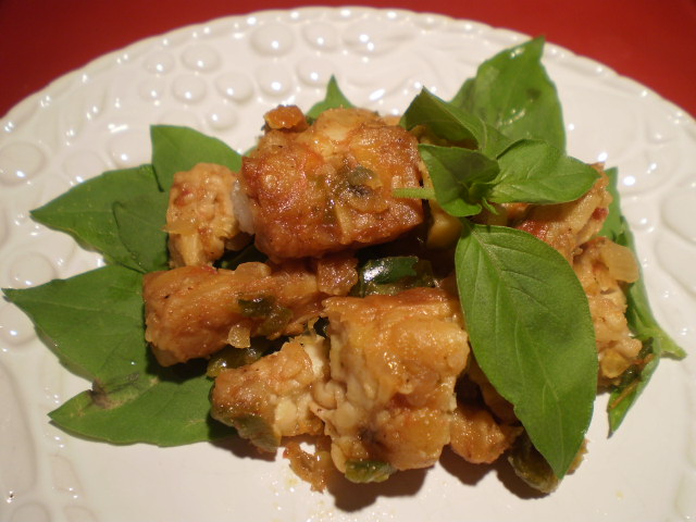 Tempeh Sambal with Basil