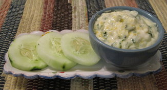 Creamy Basil Dip with Honey, Lemon, and Goat Cheese