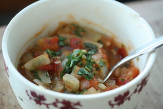 Ginger Tomato-Basil Chutney 
