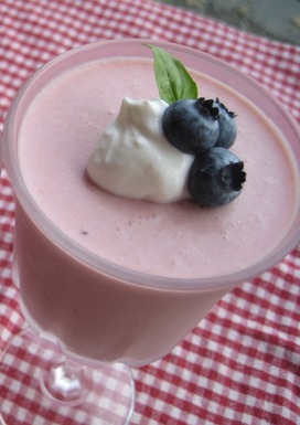 Wild Berry Basil Panna Cotta