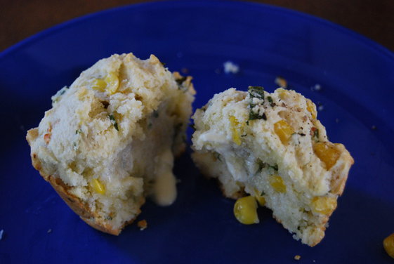 Corn and Basil Muffins