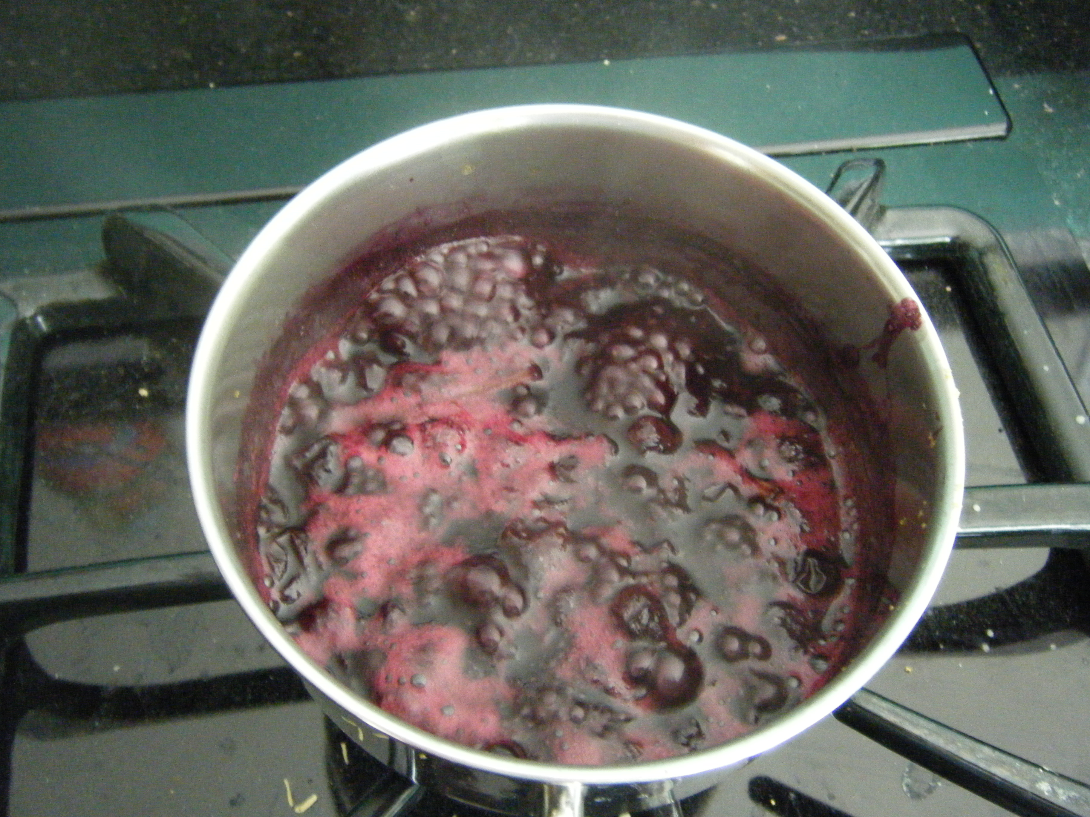 Lemon Frozen Yogurt with Blueberry-Basil Swirl