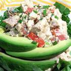 Basil Chicken Salad with Bacon and Tomatoes