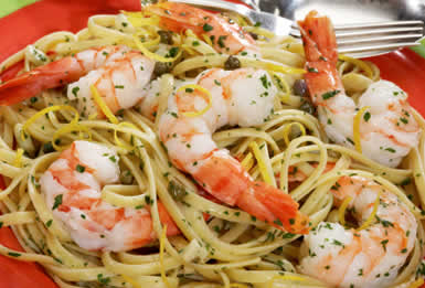 Shrimp Scampi with Linguine