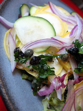 Sicilian Squash Carpaccio