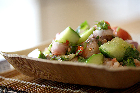 Swordfish Ceviche with an Asian Flair