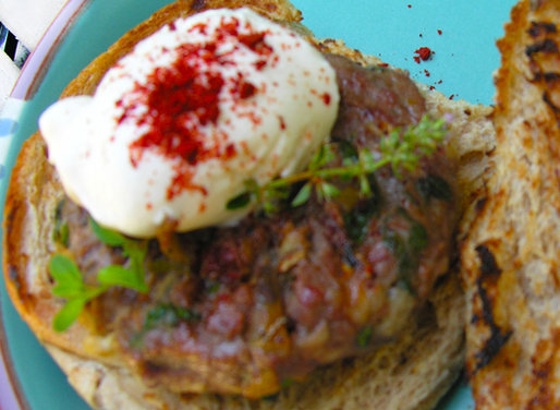 An easy Hungarian style burger