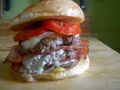 Cheddar and Blue HAMburger