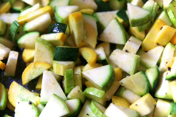 Rigatoni with Summer Squash, Sweet Corn & Basil 