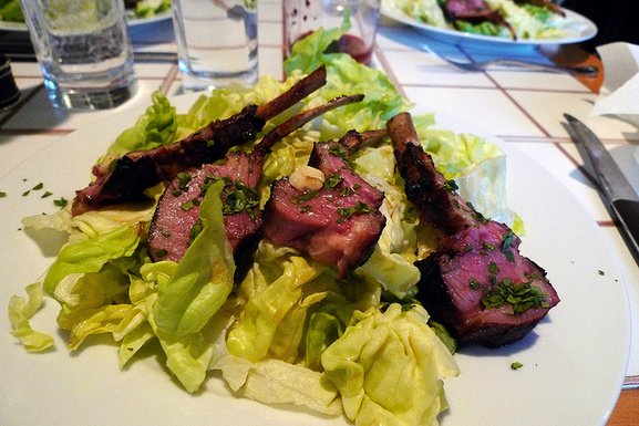 Grilled Rack of Lamb Asian Salad