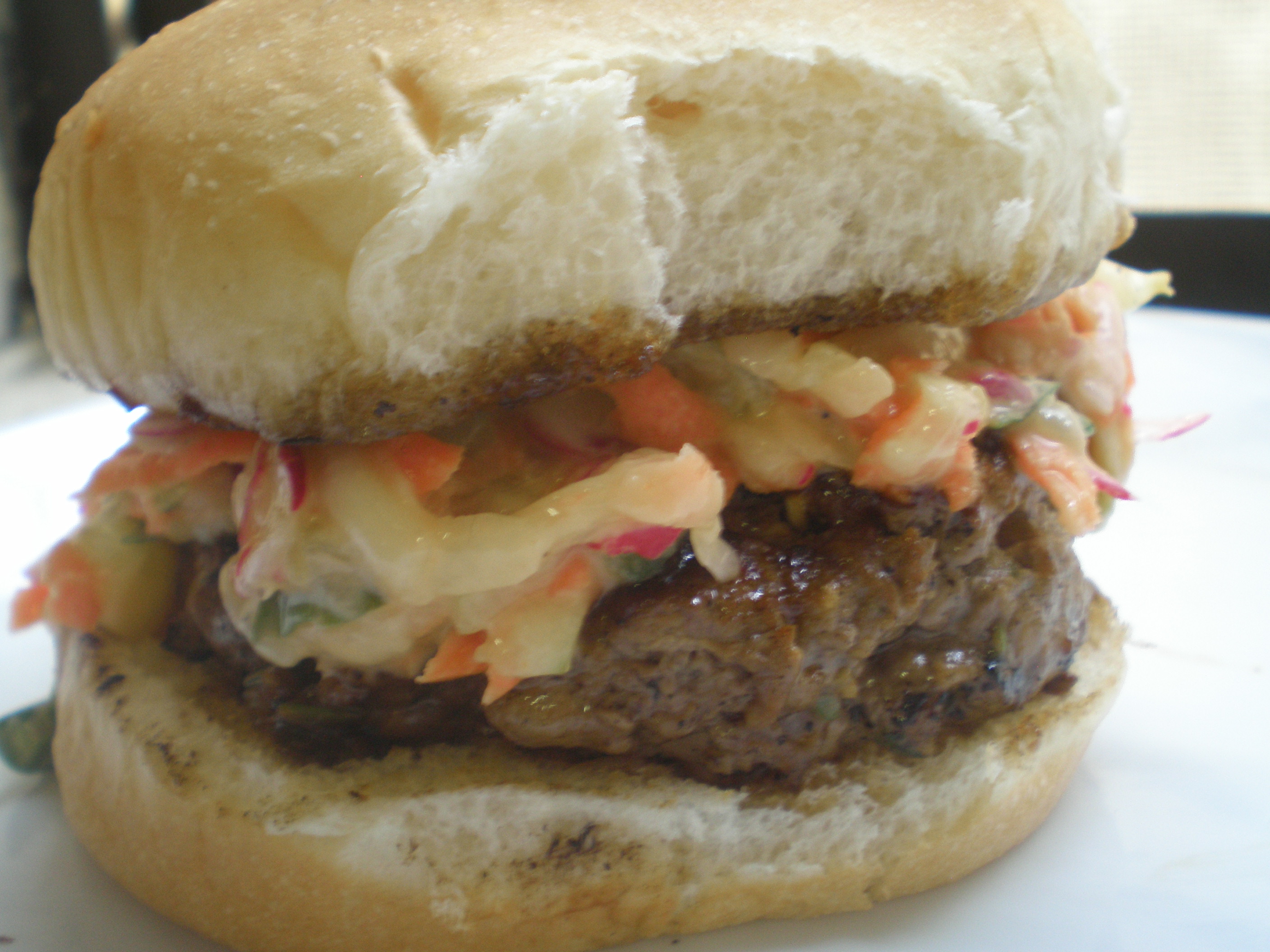 Bulgogi Burgers with Asian Slaw