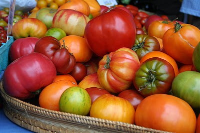 Watermelon and Heirloom Tomato Salad