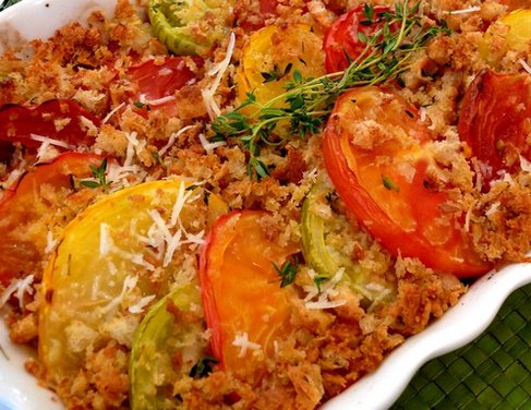 Heirloom Tomato Gratin