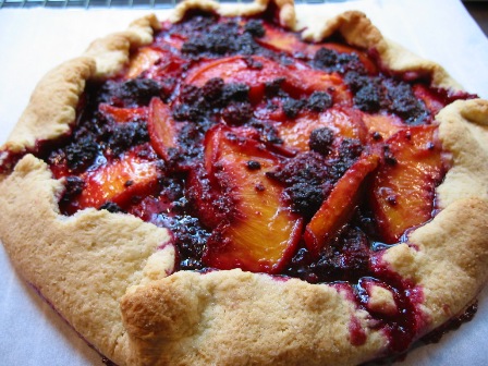 Peach & Mountain Blackberry Tart