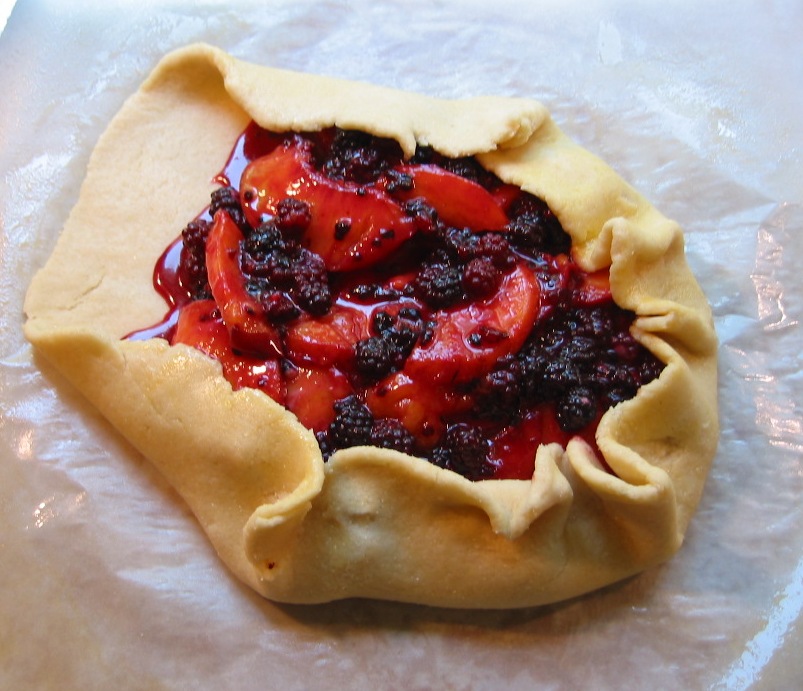 Peach & Mountain Blackberry Tart