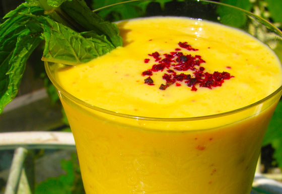 Heirloom Tomato and Mango Lassi with Ground Sumac