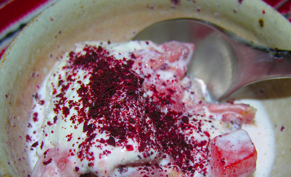 Sweet and Sour Heirloom Tomato Ice Cream, Presto