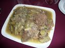 Beef  Tongue with Artichokes Hearts