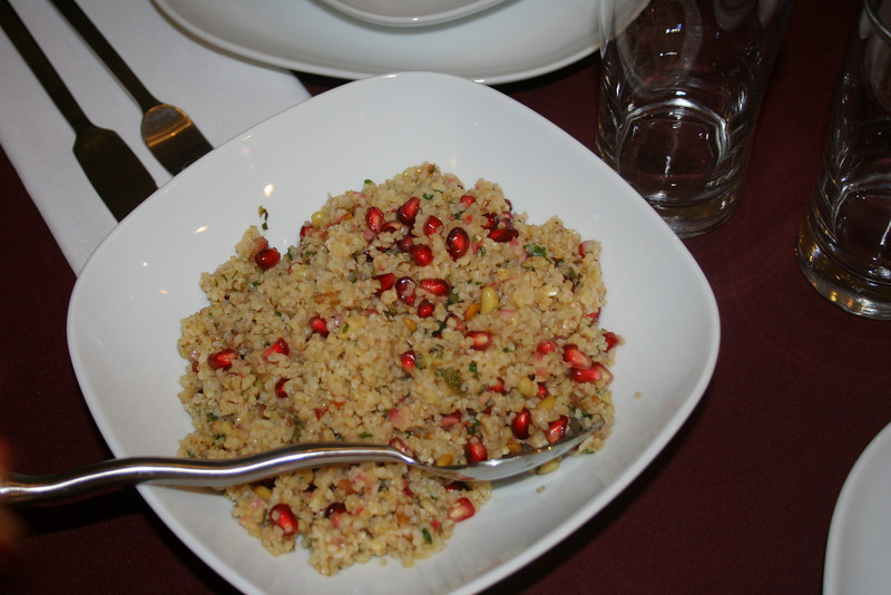Burglar Salad with Pomegranate Seeds