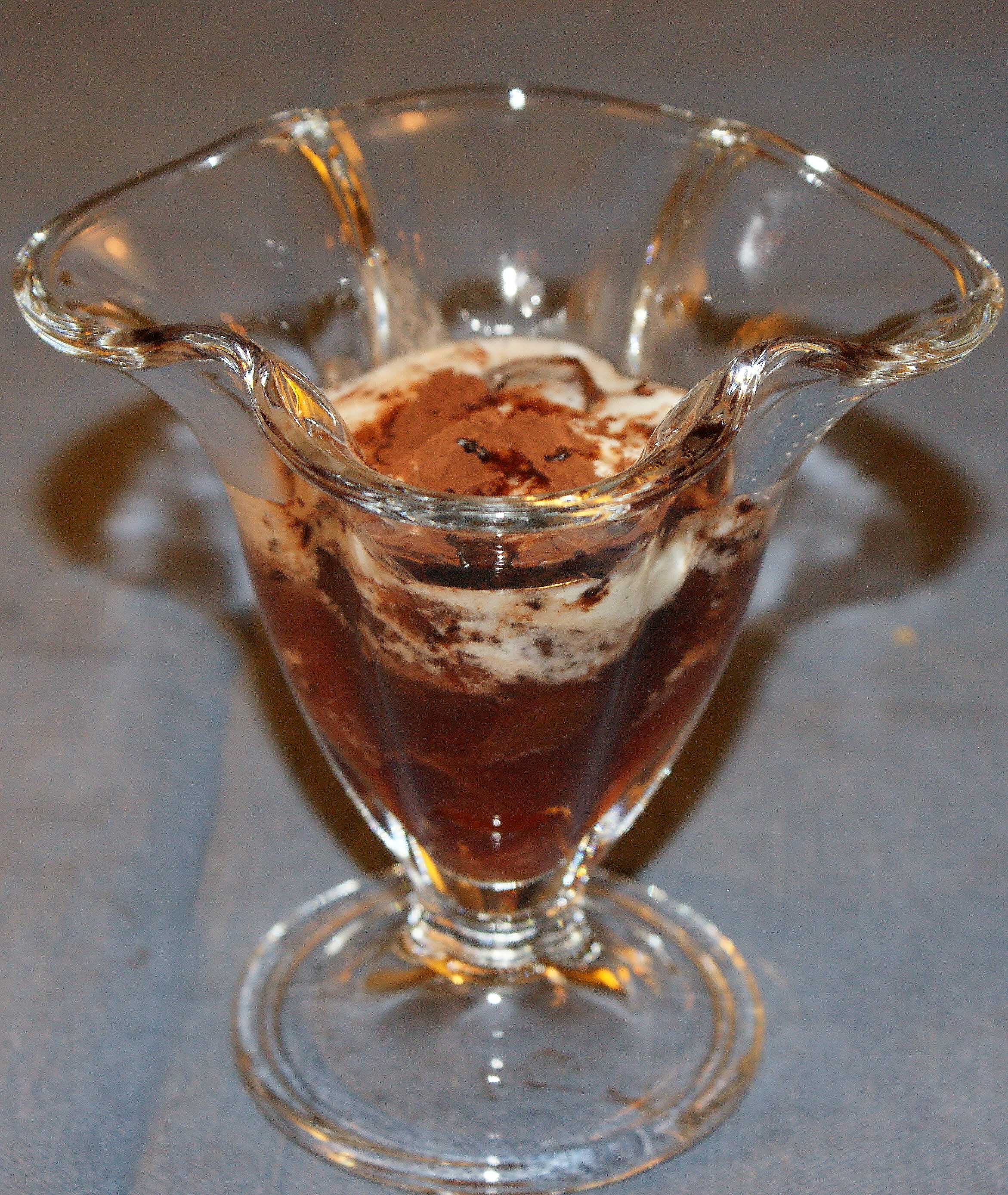 Plums in Red Wine with Chocolate