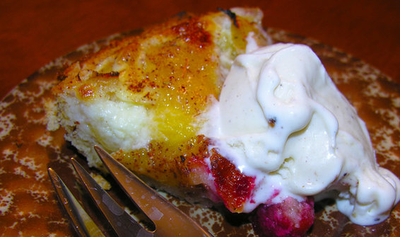 Rustic Yellow Sugar Plum Cake with Almonds and Brandy (gluten free)