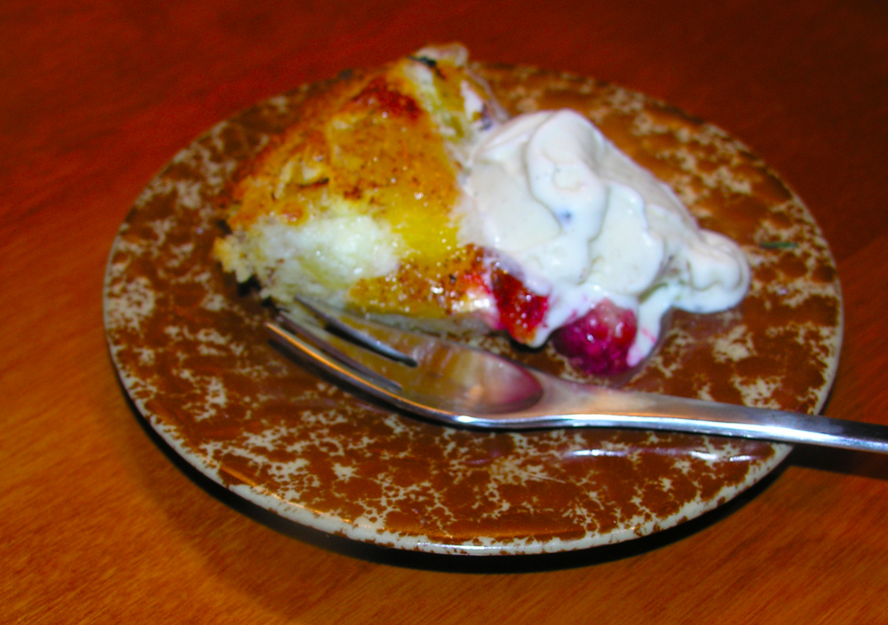 Rustic Yellow Sugar Plum Cake with Almonds and Brandy (gluten free)