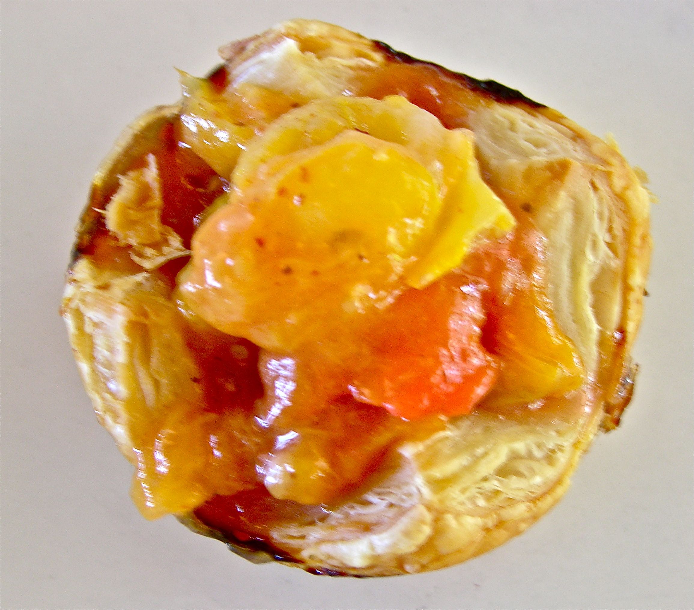ANCIENT HEIRLOOM PLUM AND TOMATO TARTLETTS