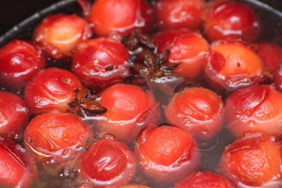 Sugar Plum Sherbet with Star Anise