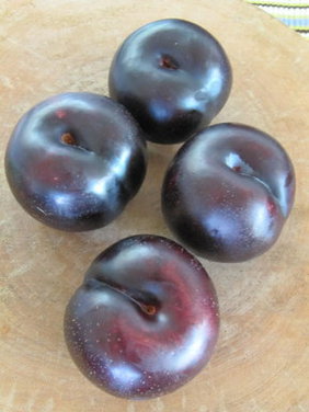 Plum Butter Almond Mochi Cake