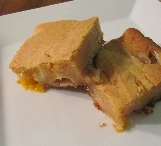 Plum Butter Almond Mochi Cake