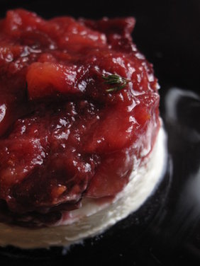 Spiced Plum Cheese Round