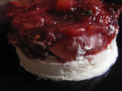 Spiced Plum Cheese Round