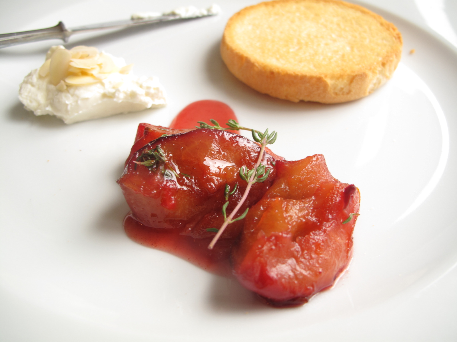 Spiced Plum Cheese Round