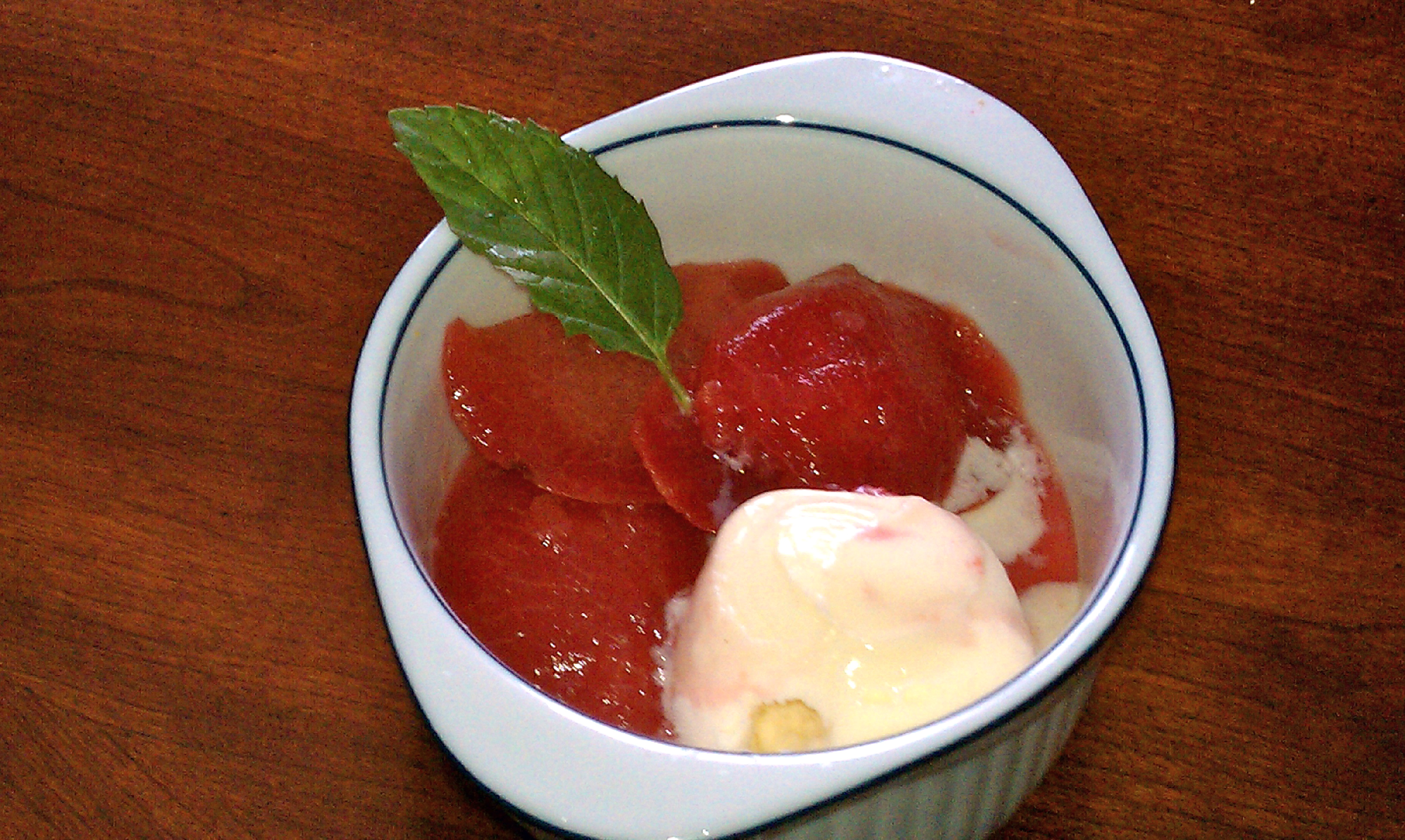 Mojito Poached Plums