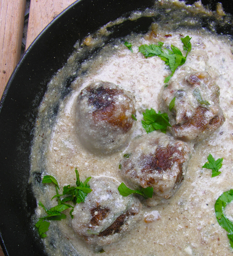 Garbanzo lime meatballs