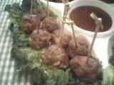 Buffalo Bleu Balls in Red Mud Sauce