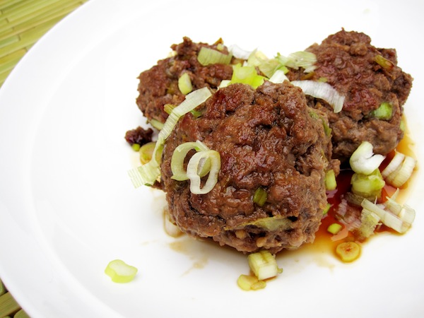 Ginger Meatballs with Teriyaki Glaze