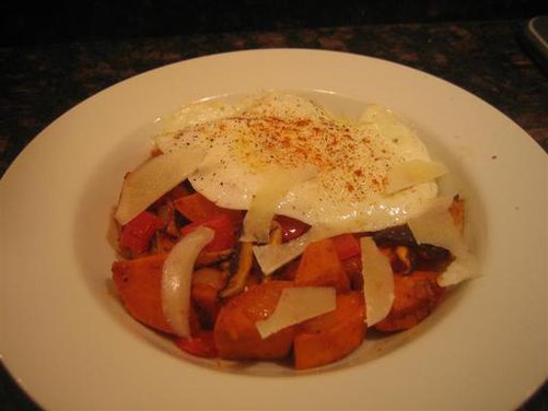 Sweet Potato Hash Over Easy