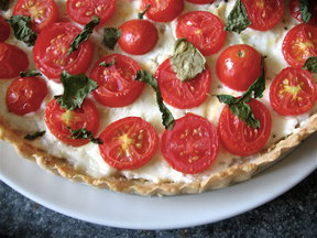 Cherry Tomato & Homemade Chèvre Tart