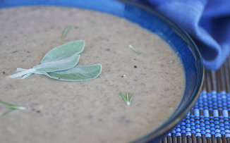 Creamy Mushroom Chestnut Soup 