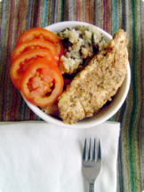 Poppy-seed crusted Chicken