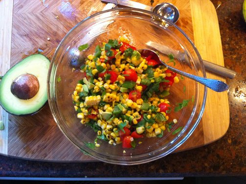Summer Grilled Corn Salad