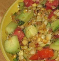 Corn, Cucumber and Tomato Salad