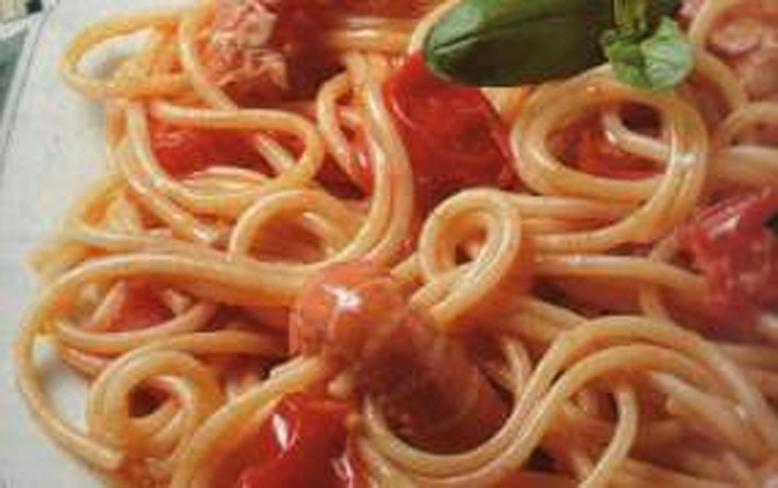 Spaghetti ai Gamberi - Spaghetti with Prawns